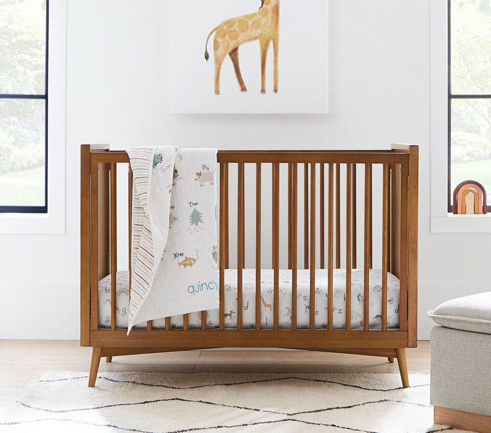 Mid-Century Convertible Crib