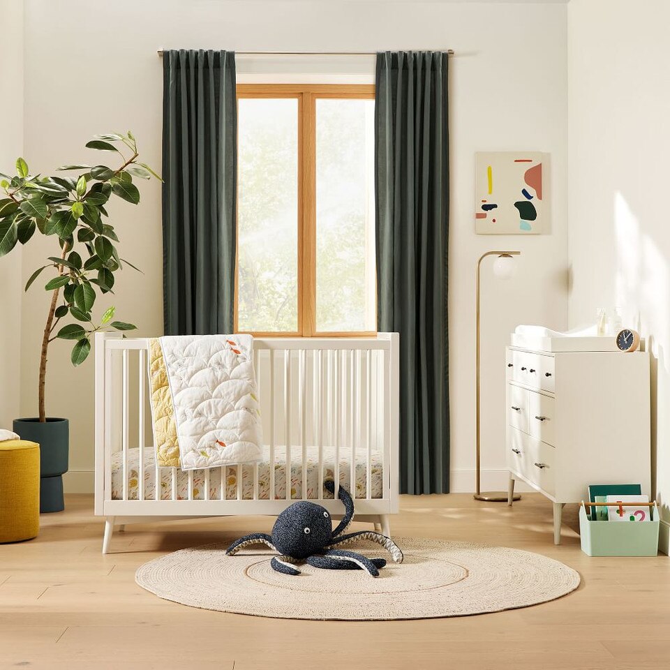 Mid-Century Convertible Crib