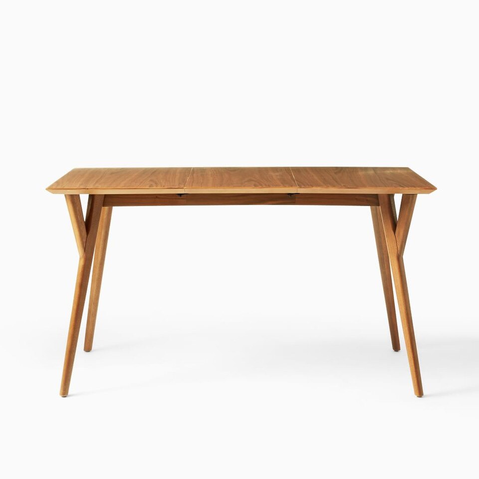 Mid-Century Expandable Dining Table - Walnut