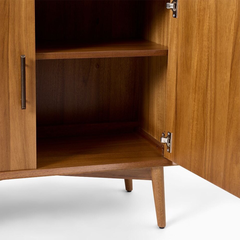 Mid-Century Glass Cabinet (89 cm)