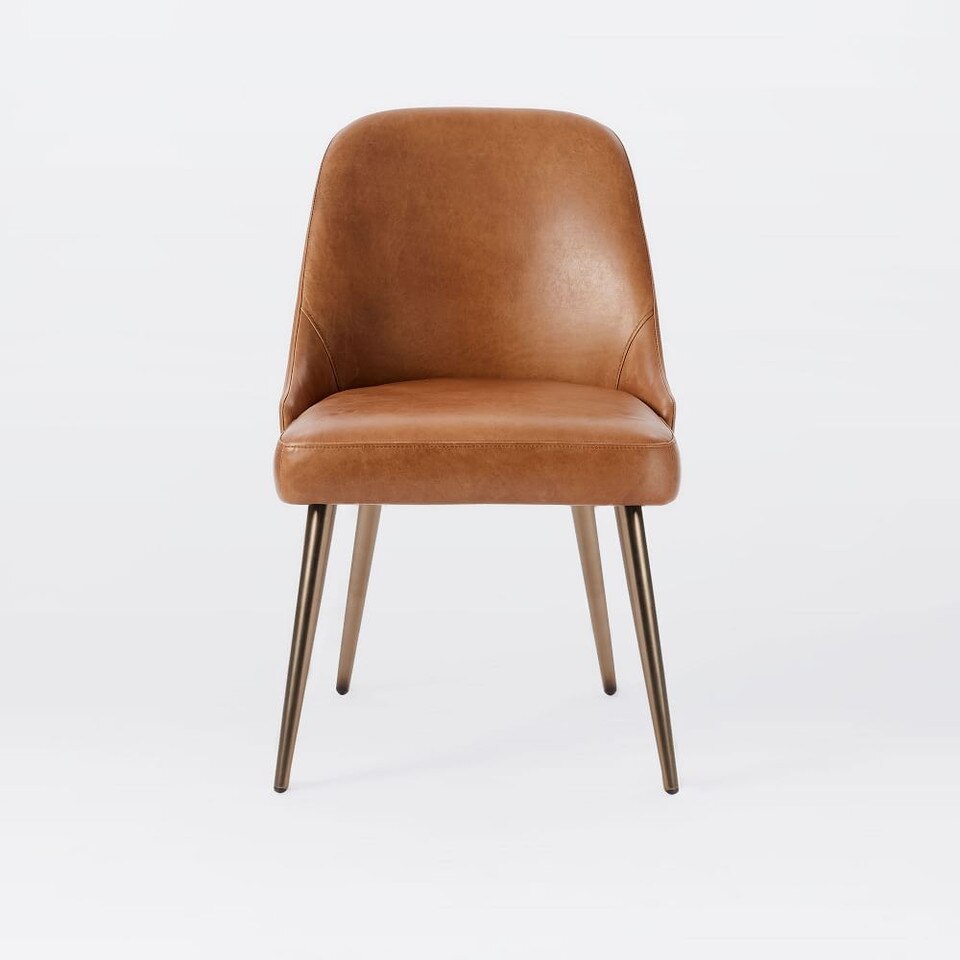 Mid-Century Leather Dining Chair