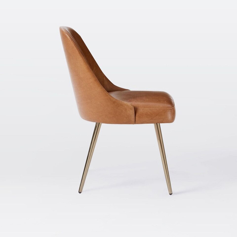 Mid-Century Leather Dining Chair