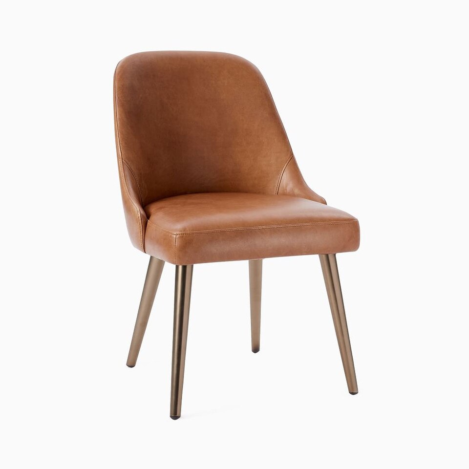 Mid-Century Leather Dining Chair