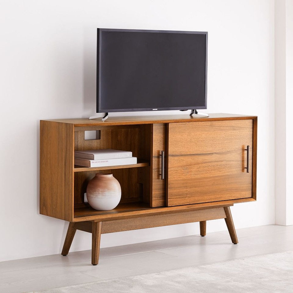 Mid-Century Narrow Media Console (122 cm)