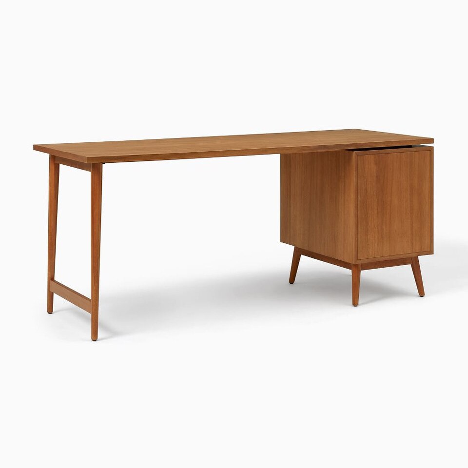 Mid-Century Modular Desk Set - File Cabinet
