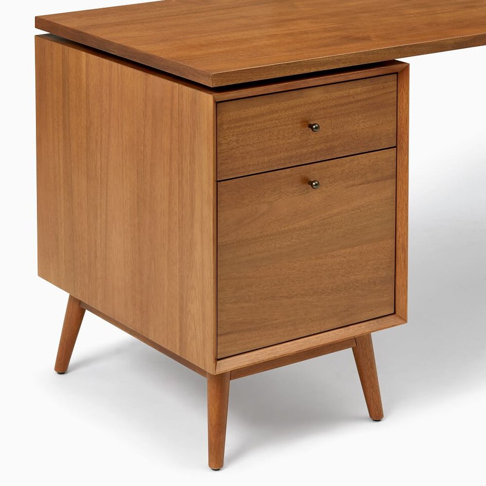 Mid-Century Modular Desk Set - File Cabinet