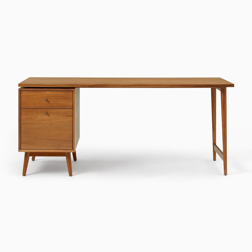 Mid-Century Modular Desk Set - File Cabinet
