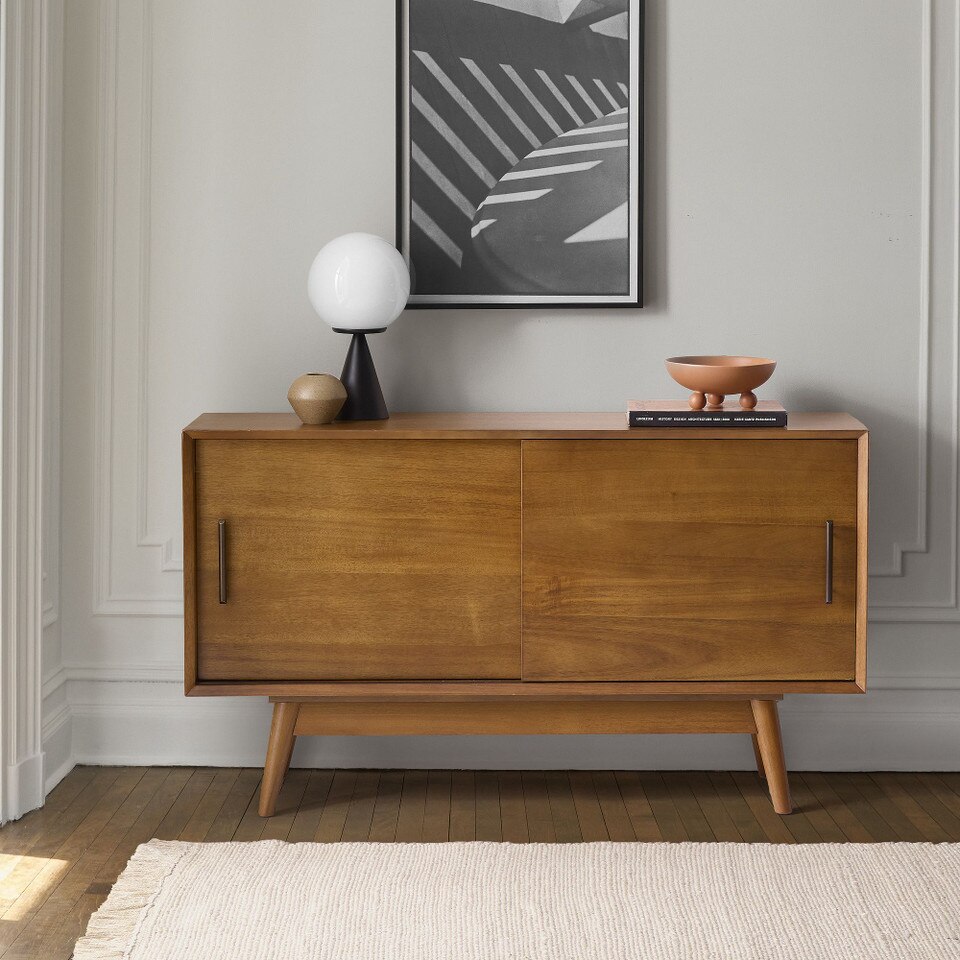 Mid-Century Narrow Media Console (122 cm)