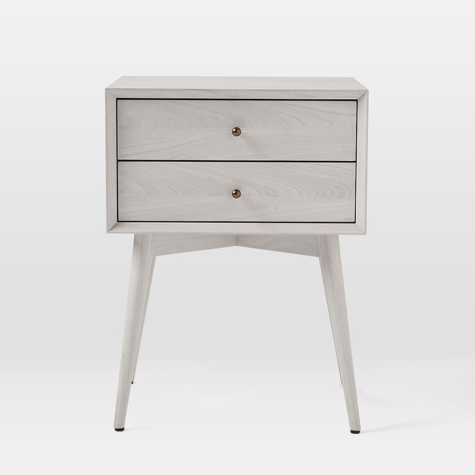 Mid-Century Closed Bedside Table (46 cm − 64 cm)