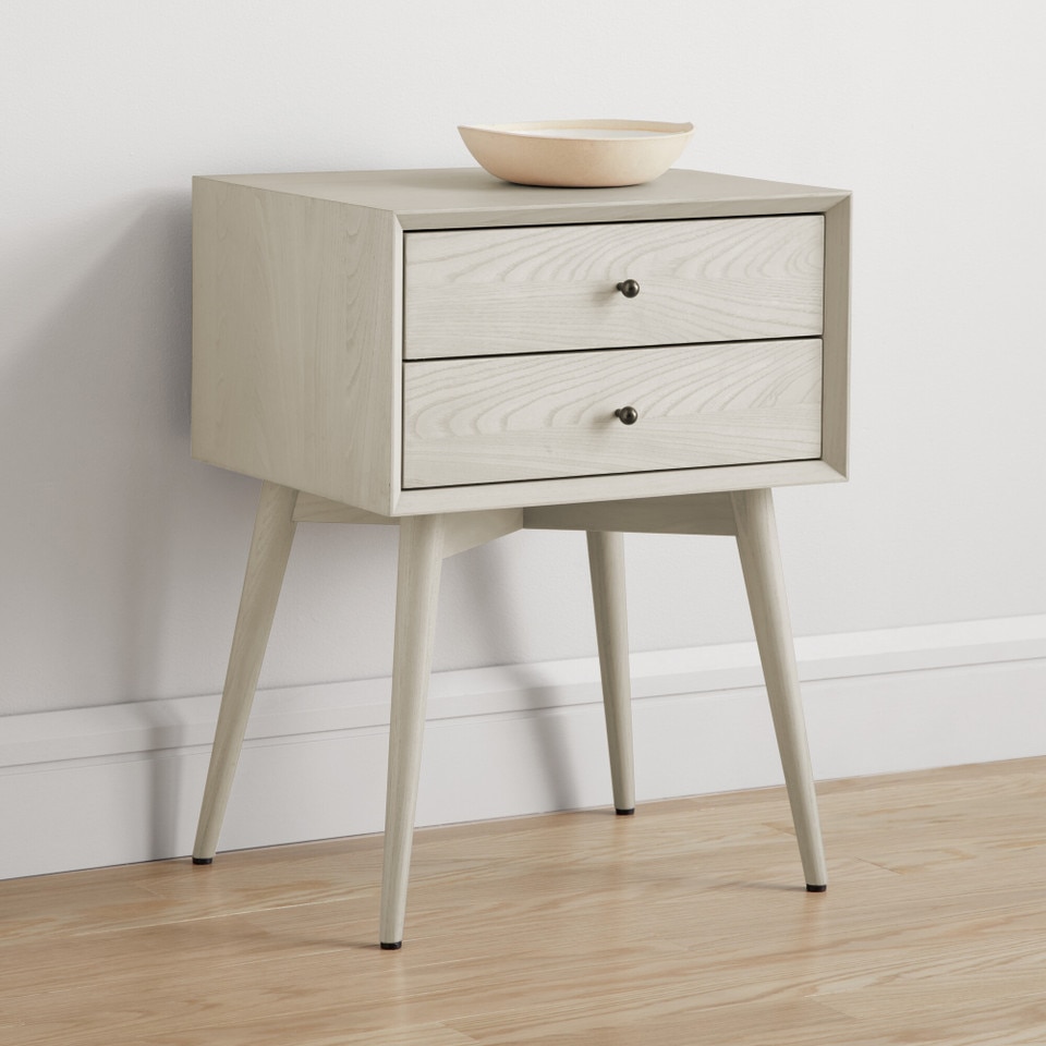 Mid-Century Closed Bedside Table (46 cm − 64 cm)