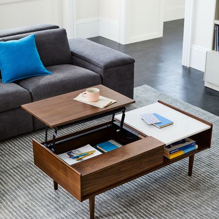 Mid Century Pop Up Storage Coffee Table West Elm Australia