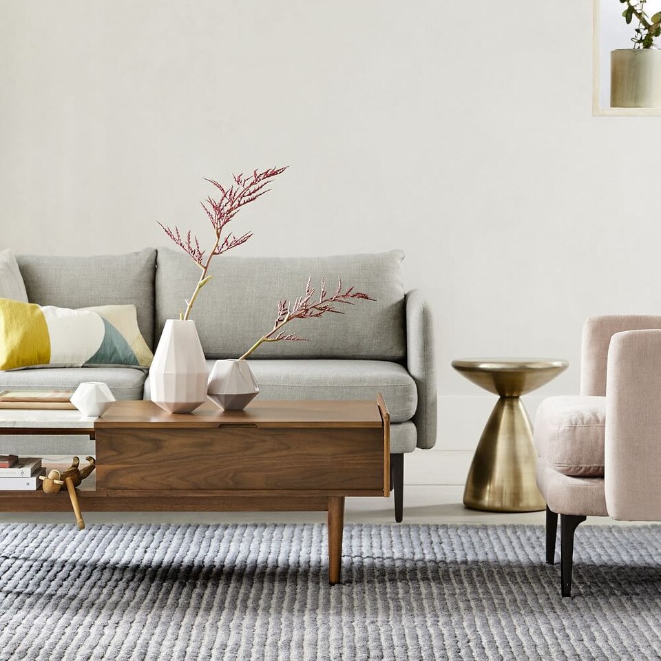 Mid Century Pop Up Storage Coffee Table