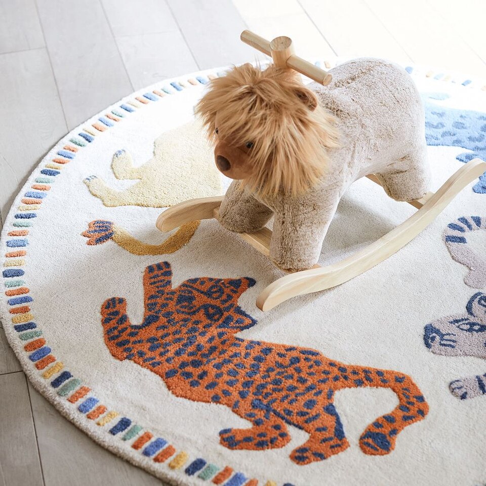 Mid-Century Safari Nursery Rug