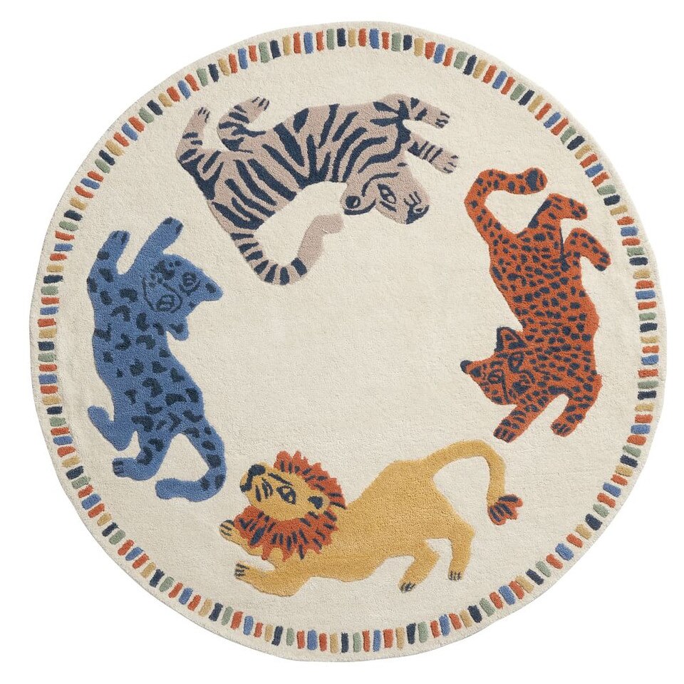 Mid-Century Safari Nursery Rug