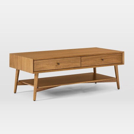 Mid Century Storage Coffee Table West Elm Australia