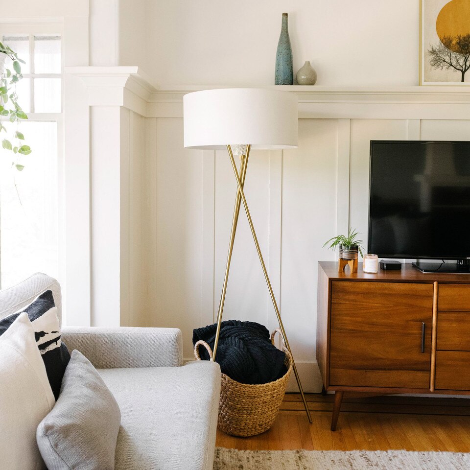 Mid-Century Tripod Floor Lamp (168 cm)