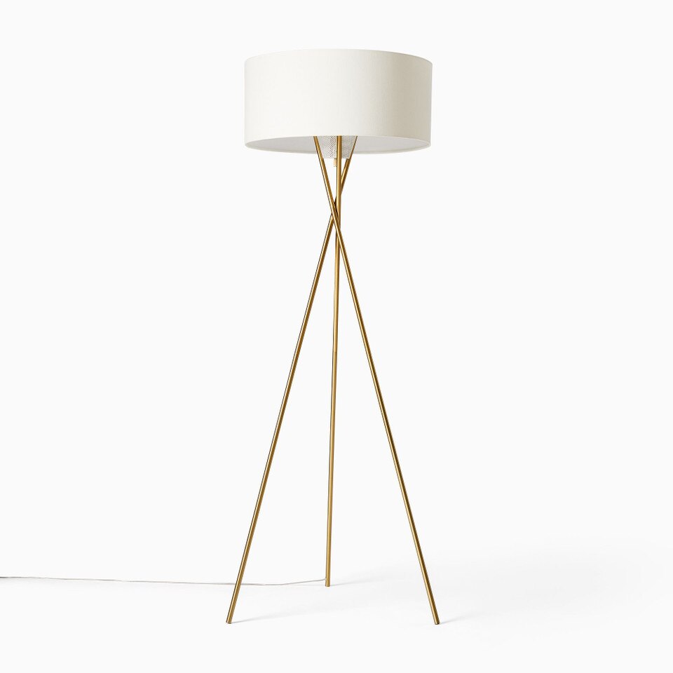 Mid-Century Tripod Floor Lamp (168 cm)