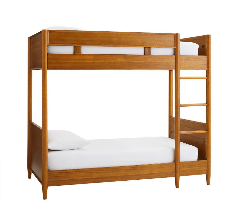 Mid-Century King Single Bunk Bed - Acorn