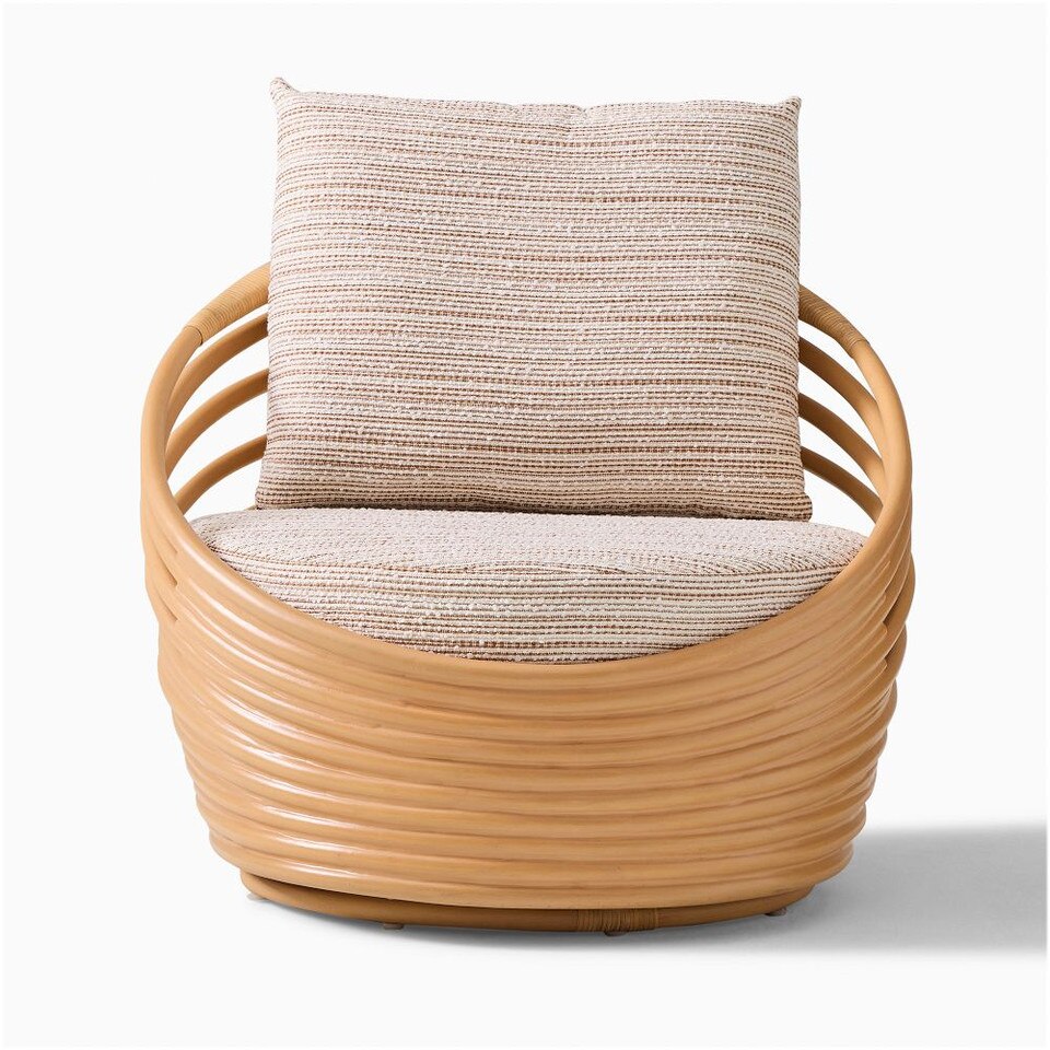 Minetta Rattan Swivel Chair