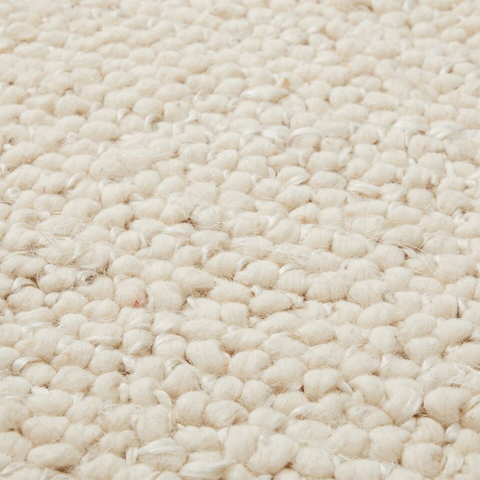 Mini Pebble Wool Jute Rug