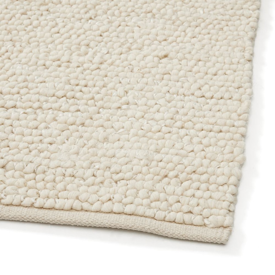 Mini Pebble Wool Jute Rug