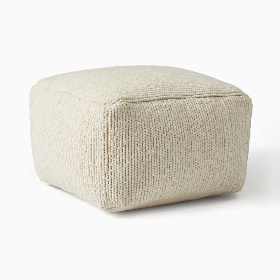 Wool Mini Twist Pouf