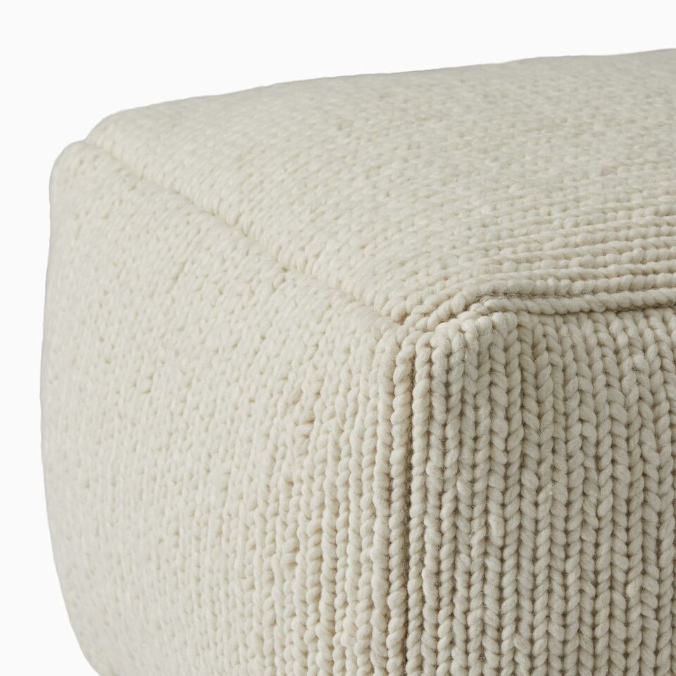 Wool Mini Twist Pouf