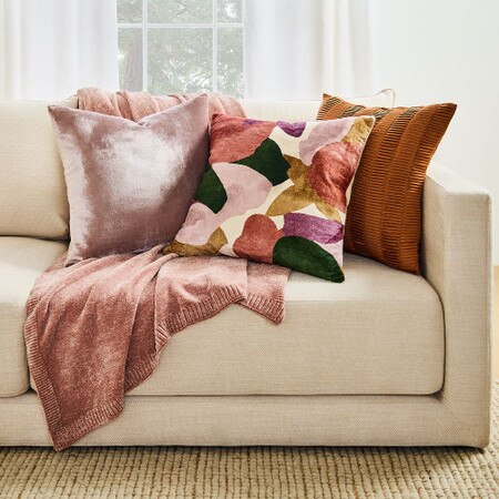 Modern Abstract Floral Cushion Cover
