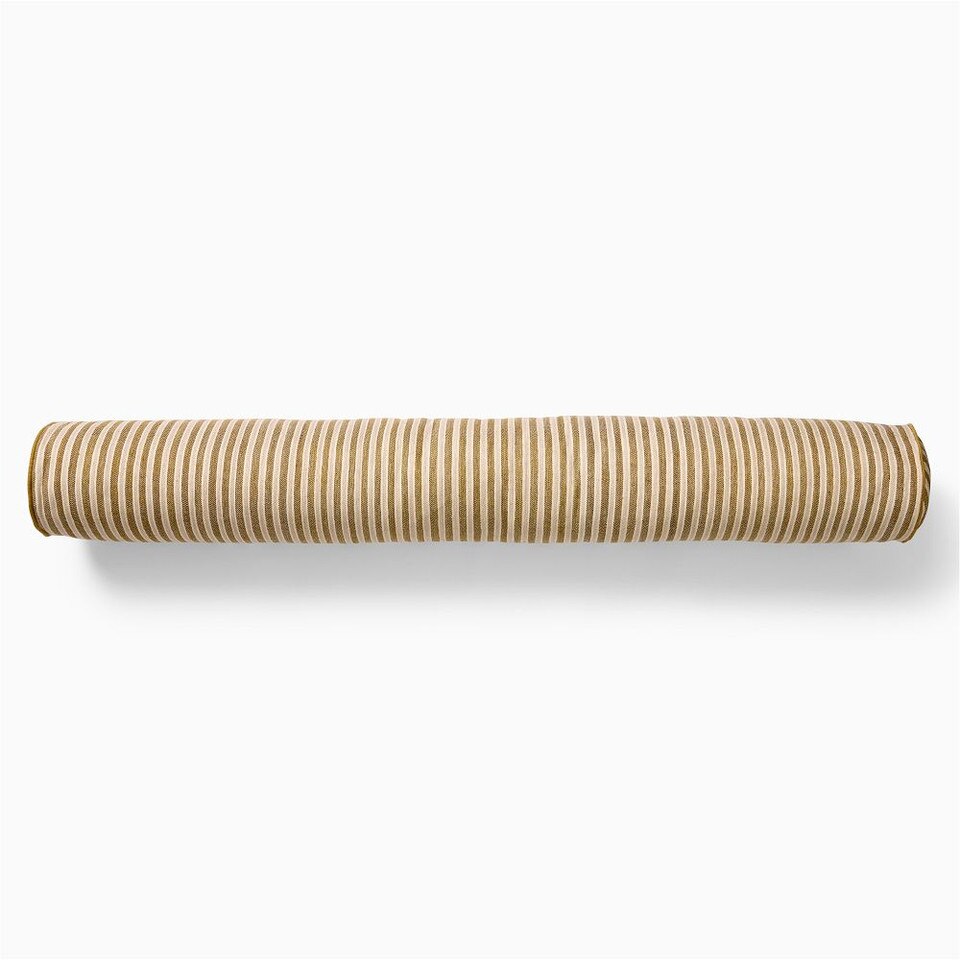 Modern Silk Stripe Bolster Cushion