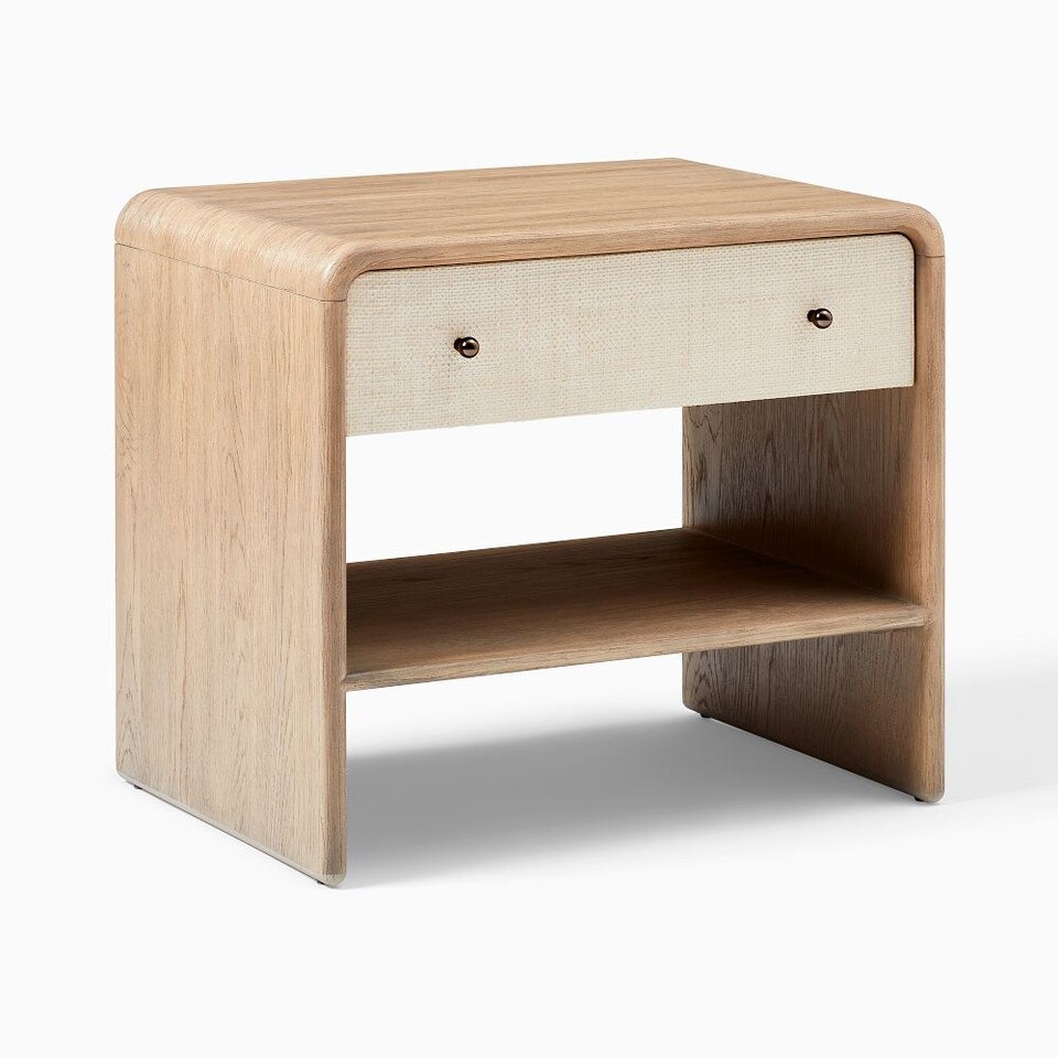 Modern Waterfall Bedside Table (66 cm)