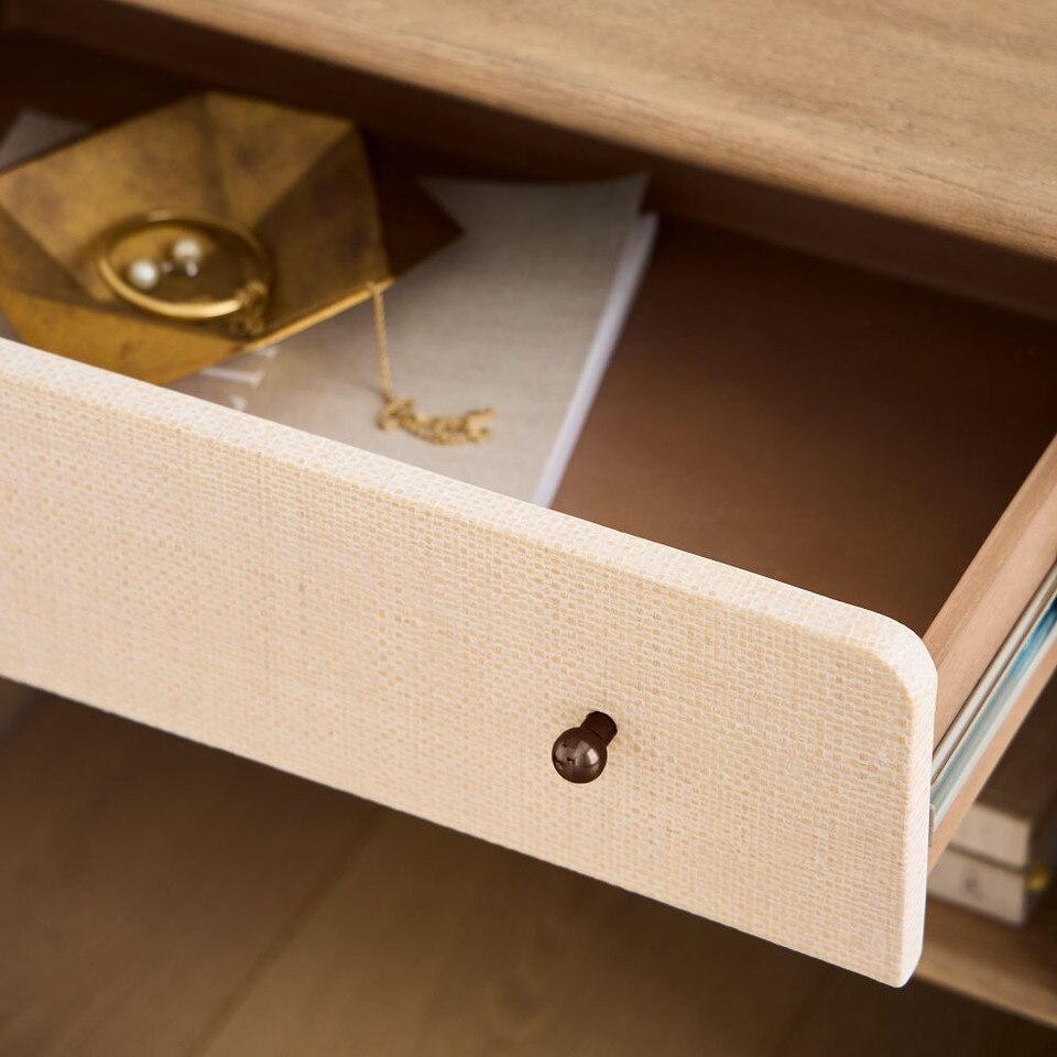 Modern Waterfall Bedside Table (66 cm)