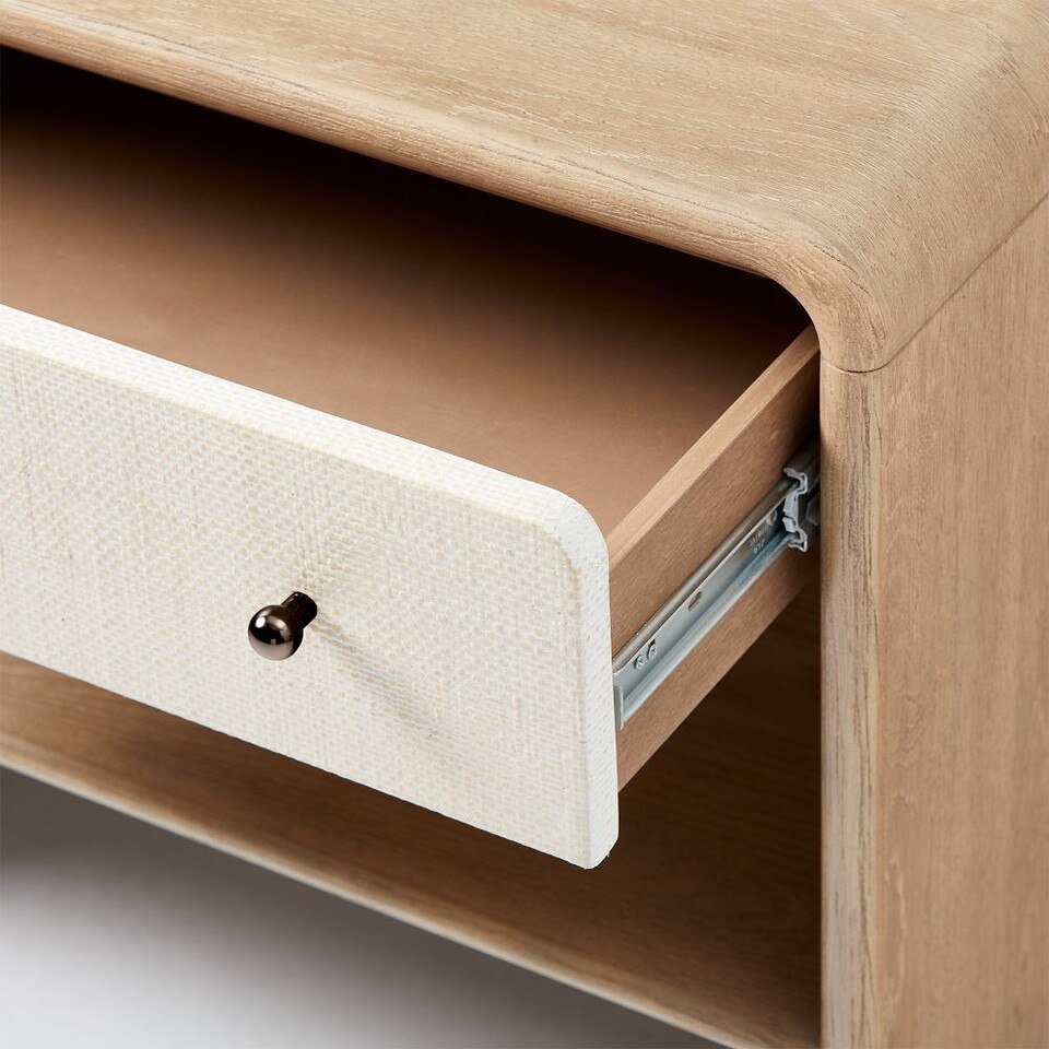 Modern Waterfall Bedside Table (66 cm)