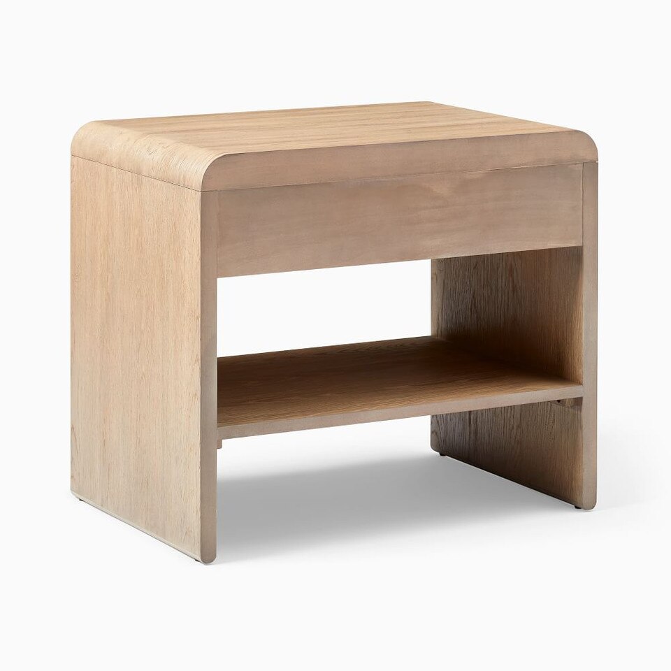 Modern Waterfall Bedside Table (66 cm)