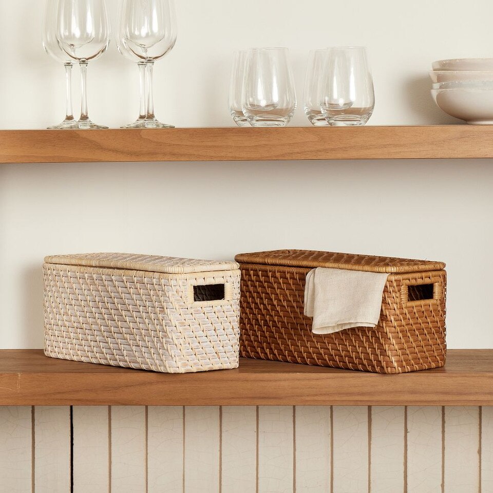 Modern Weave Rattan Baskets