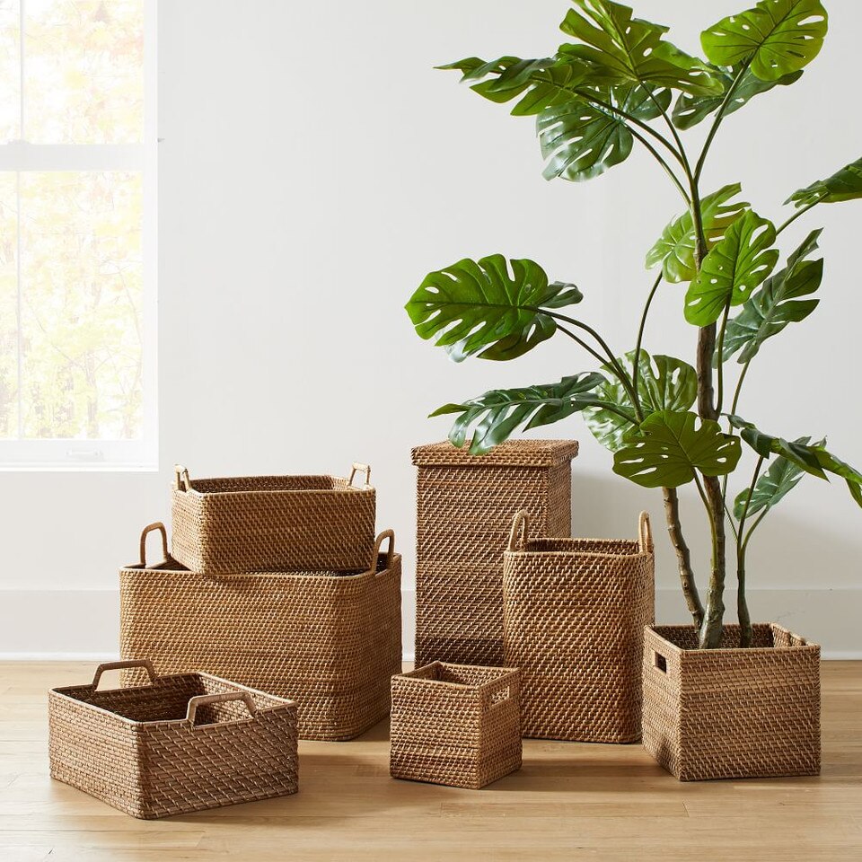 Modern Weave Rattan Baskets
