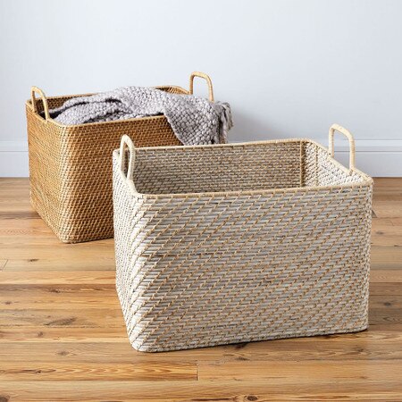 Modern Weave Oversized Storage Bin West Elm Australia