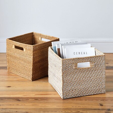Modern Weave Storage Bins West Elm Australia