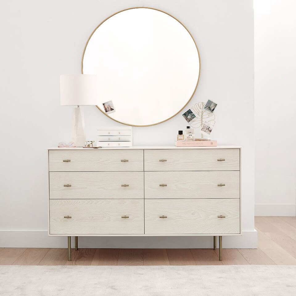 Modernist Kids 6-Drawer Dresser (142 cm) - White