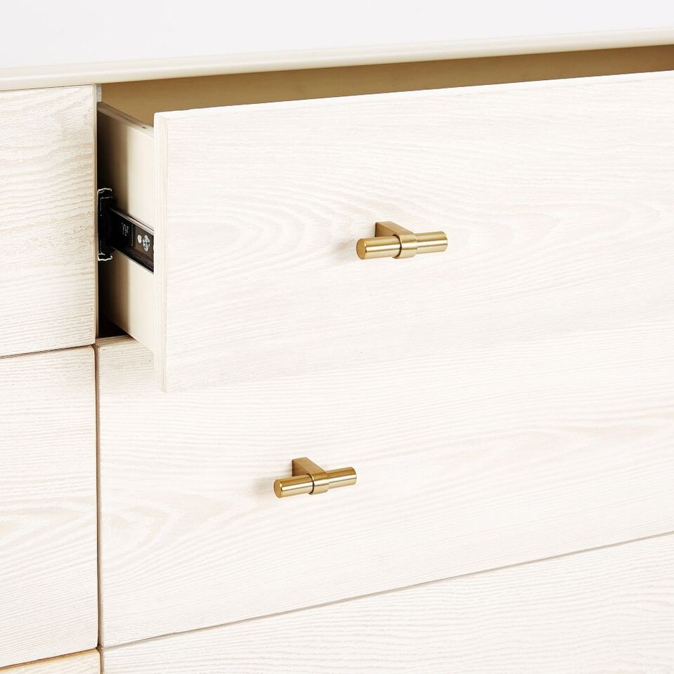 Modernist Wood & Lacquer 6-Drawer Dresser (147 cm) - Winter Wood