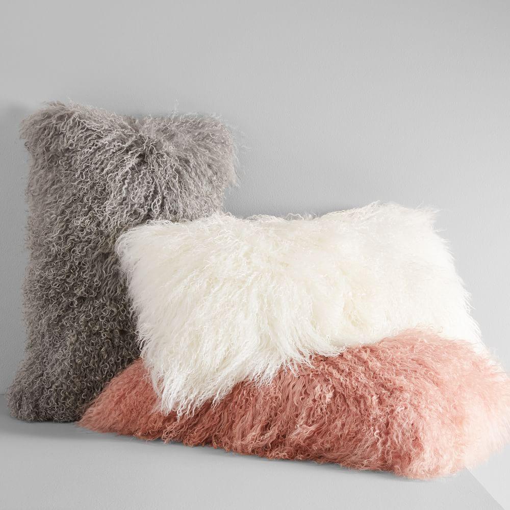 mongolian lamb pillows wholesale
