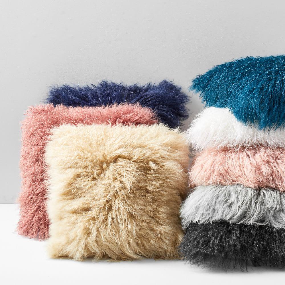 mongolian lamb pillows wholesale