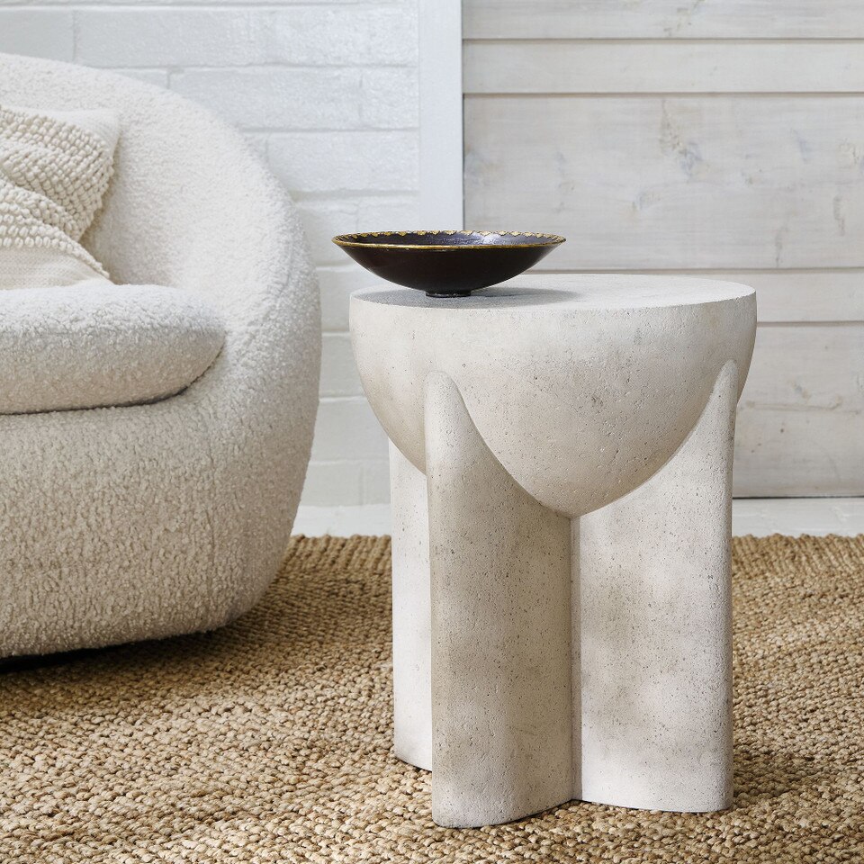 Monti Lava Stone Side Table (38 cm)