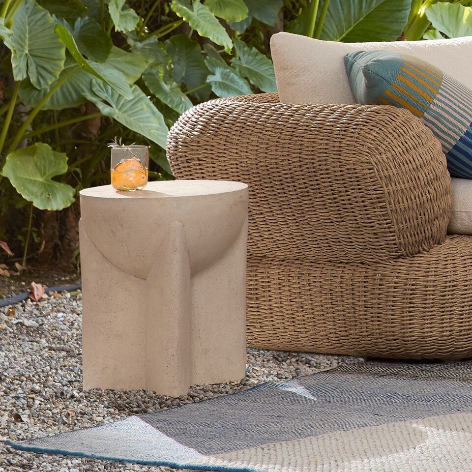 Monti Lava Stone Side Table (38 cm)