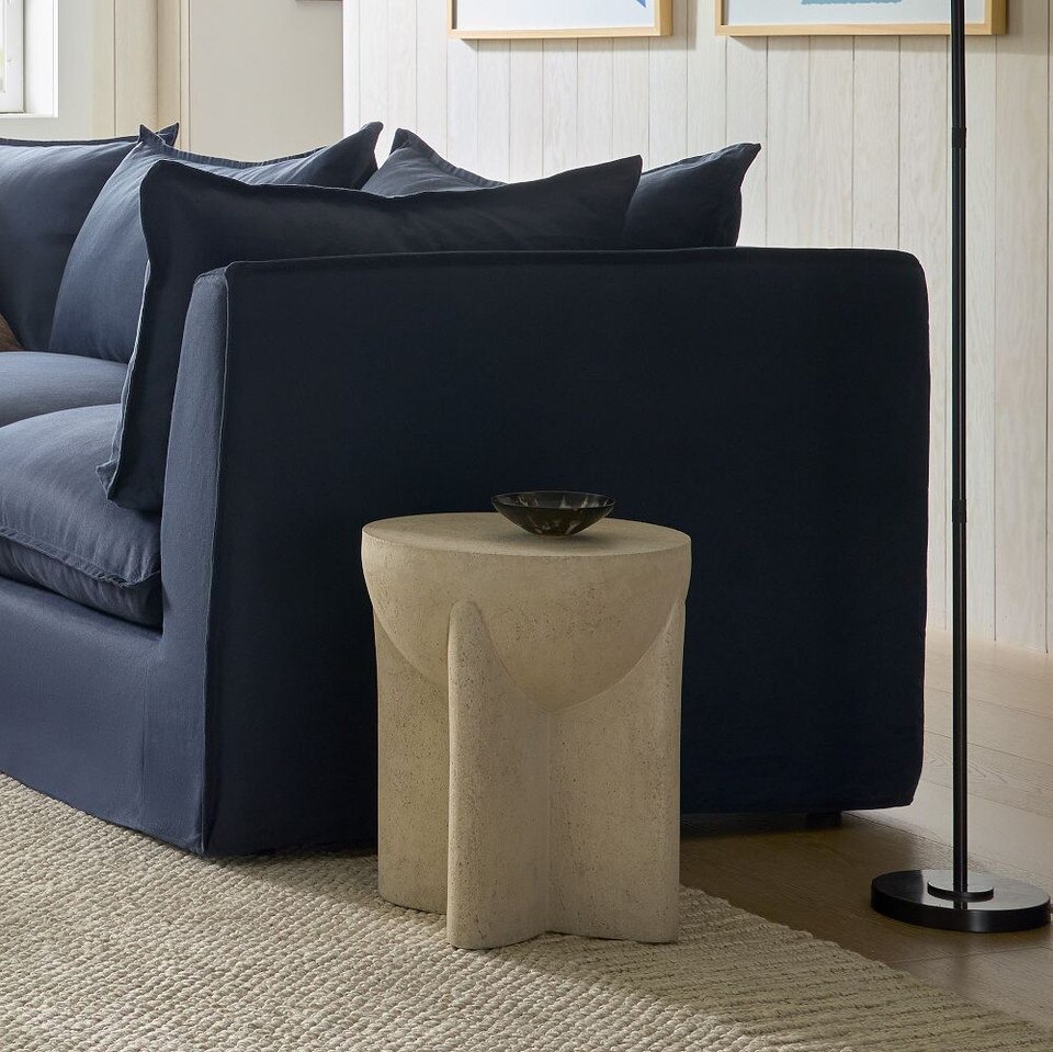 Monti Lava Stone Side Table (38 cm)