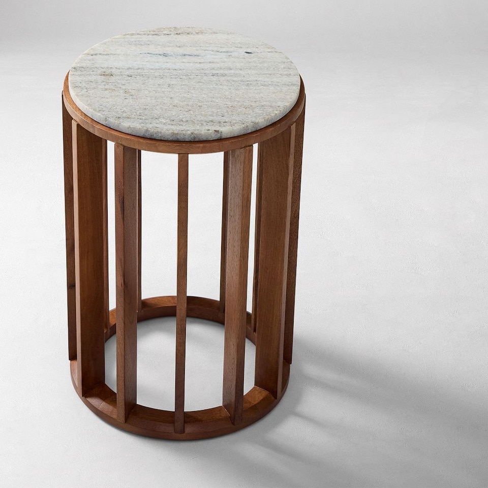 Ophelia Marble Drink Table (30 cm)