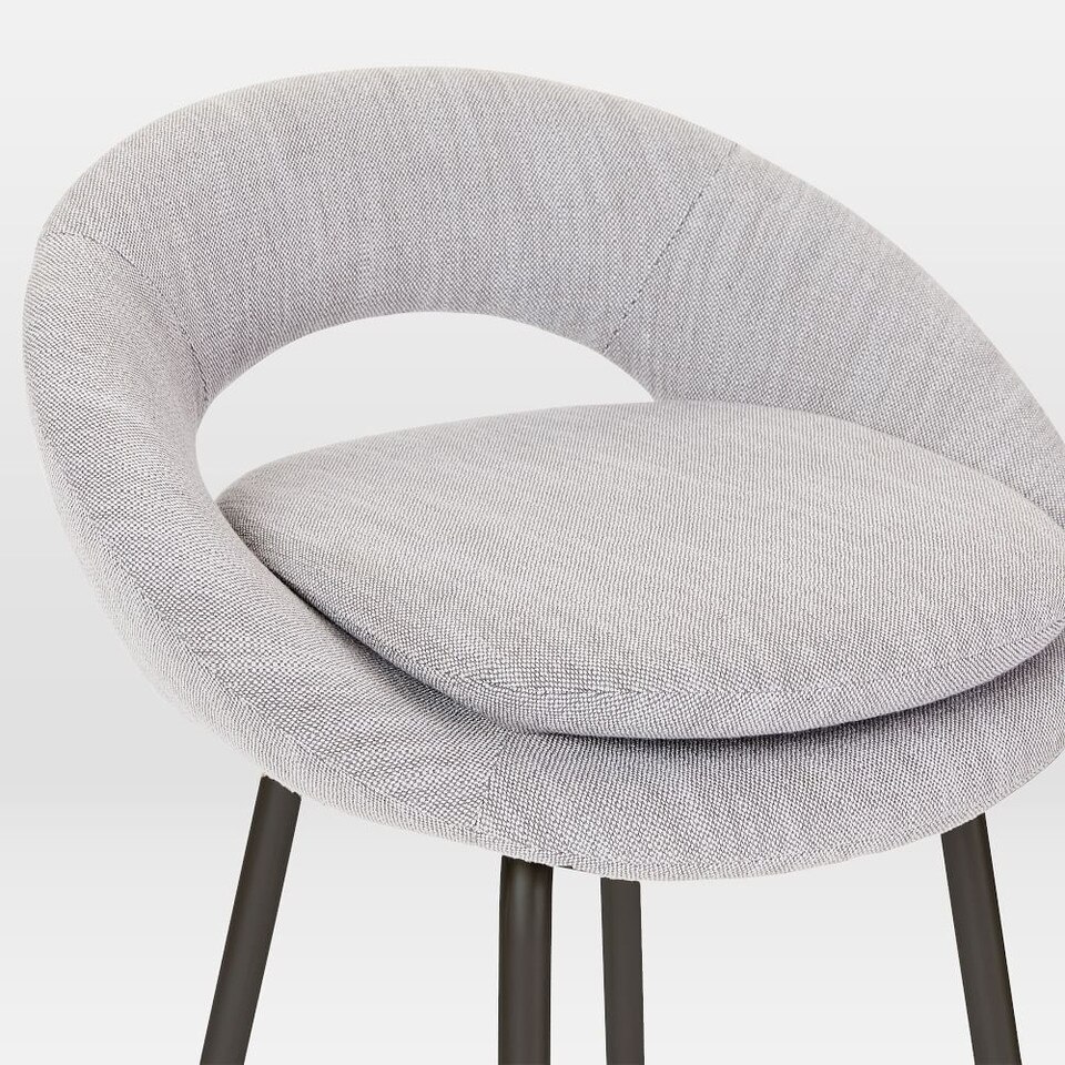 Orb Upholstered Bar + Counter Stools