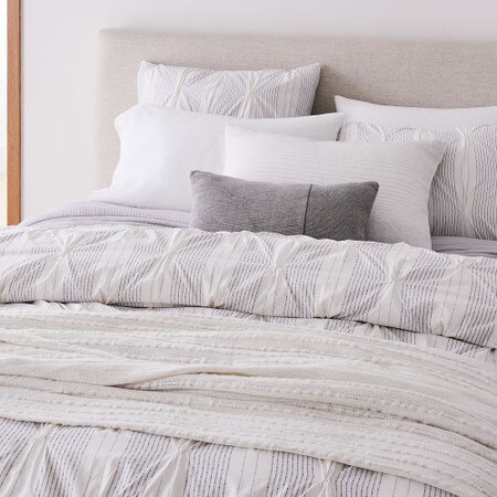 Quilted Pillow Dkny Pillow Cases Organic Cotton Striped Pintuck