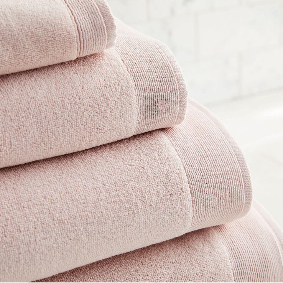 Organic Luxury Fibrosoft™ Towels Pink Blush West Elm Australia