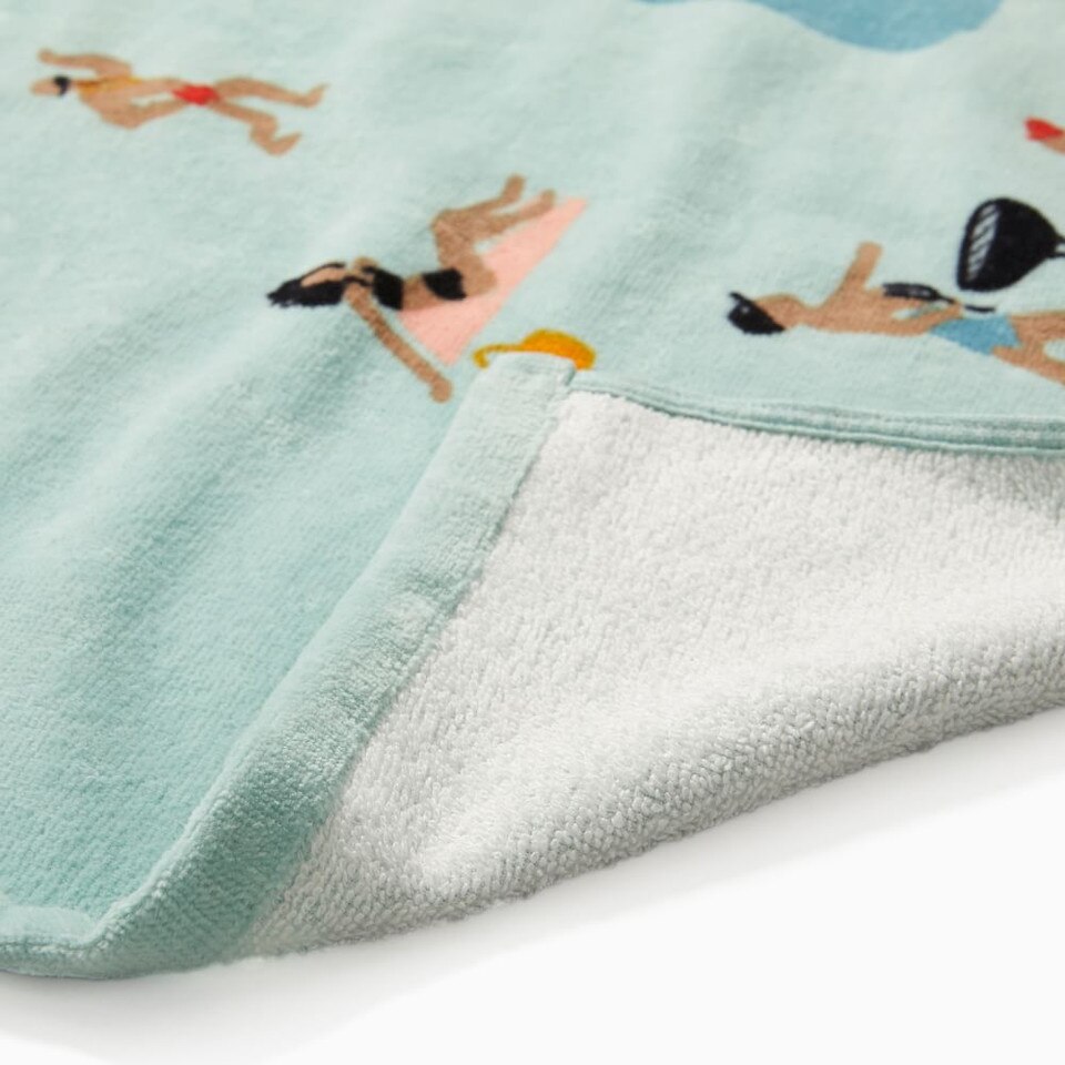 Organic Pool Scene Beach Towel