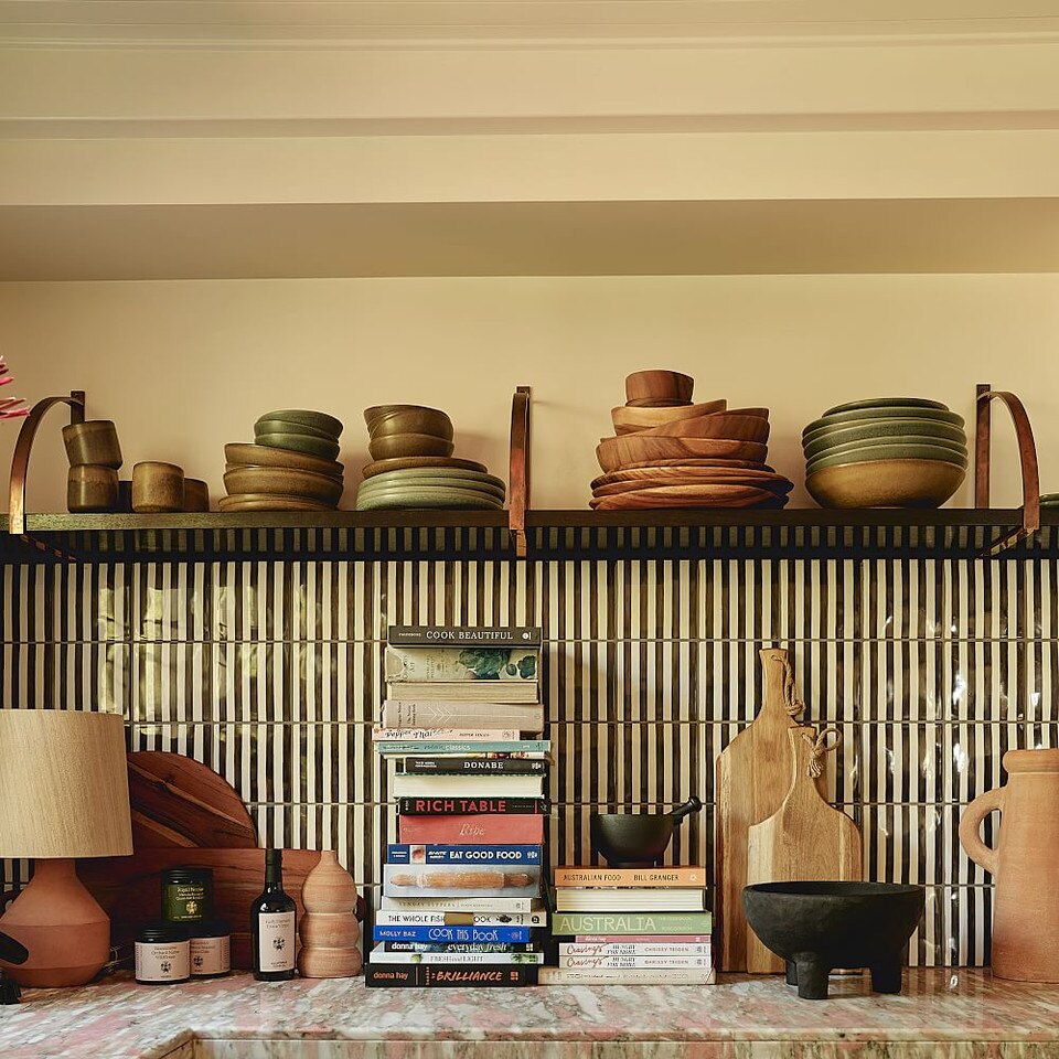 Organic Shaped Wood Serving Bowls